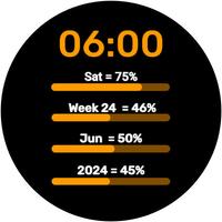 LifeCycle - Digital Watchface 스크린샷 1