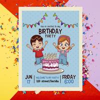 Birthday Invitation पोस्टर