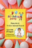 Birthday Invitation With Photo تصوير الشاشة 1