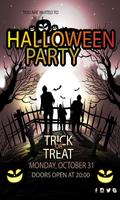 Halloween Party Invitation poster