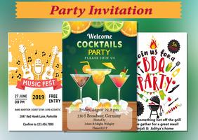 Party Invitation پوسٹر