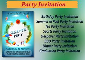 برنامه‌نما Party Invitation عکس از صفحه
