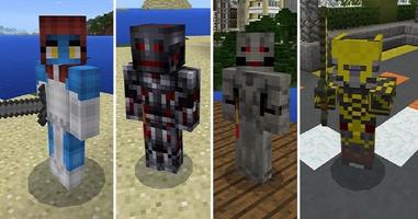 Movie Super Heroes Mod for MCPE poster