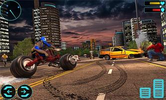 Light Bike Superhero City Rescue Moto Bike Games capture d'écran 2