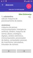 English Portuguese Dictionary capture d'écran 2