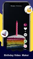 Birthday Video Maker Affiche