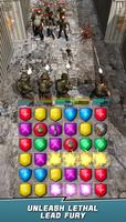 VDV MATCH 3 RPG: ZOMBIES! captura de pantalla 1