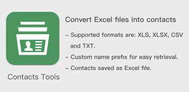 Contacts Tools - Excel to VCF