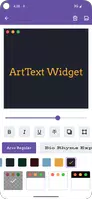 برنامه‌نما ArtText Widget عکس از صفحه