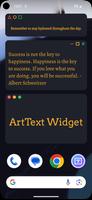 ArtText Widget скриншот 2