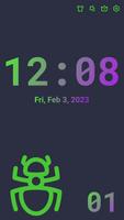 Retro Clock الملصق