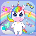 Einhorn Dress Up Spiel Zeichen