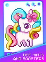 Pixel Unicorns Coloring Book syot layar 2