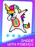 Pixel Unicorns Coloring Book syot layar 3