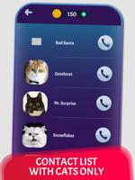 Cat Video Call & Chat Prank ภาพหน้าจอ 1