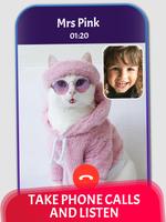 Cat Video Call & Chat Prank ภาพหน้าจอ 2