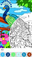Animals Color by Number Book الملصق