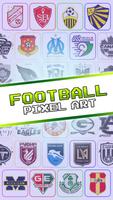 Football Logo Pixel Art poster