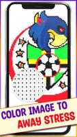 Football Logo Pixel Art الملصق