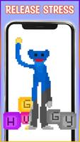 Pixel Art Coloring Book Poster