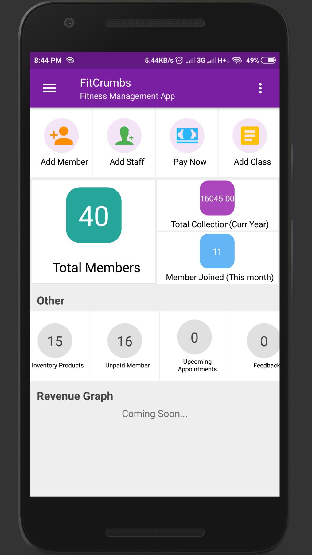 Fitness Club Management App - FitCrumbs APK for Android Download
