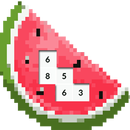 Pixel Fruits Color By Number Game APK