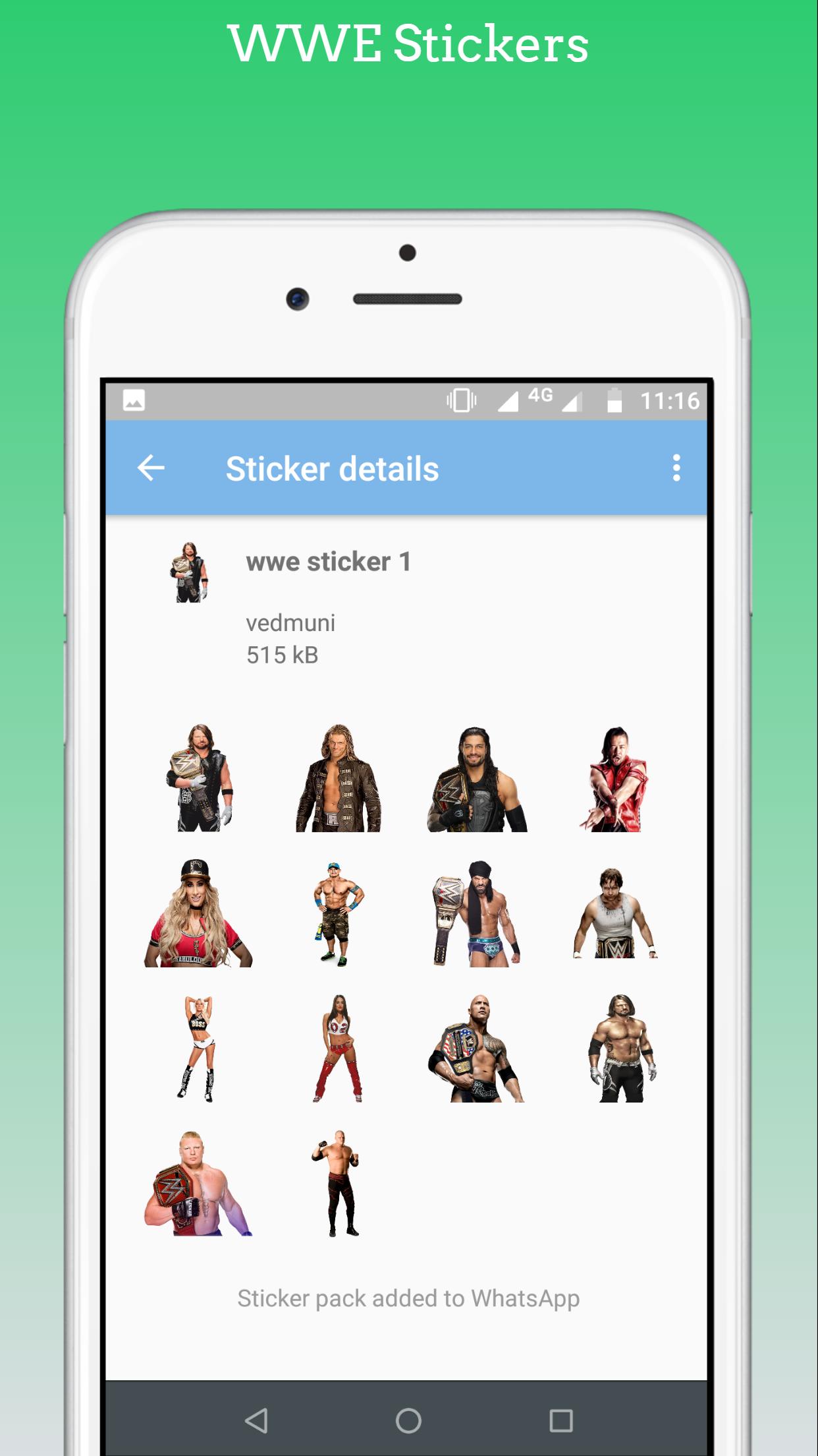 Wwe Stickers For Whatsapp Wastickerapps For Android Apk Download