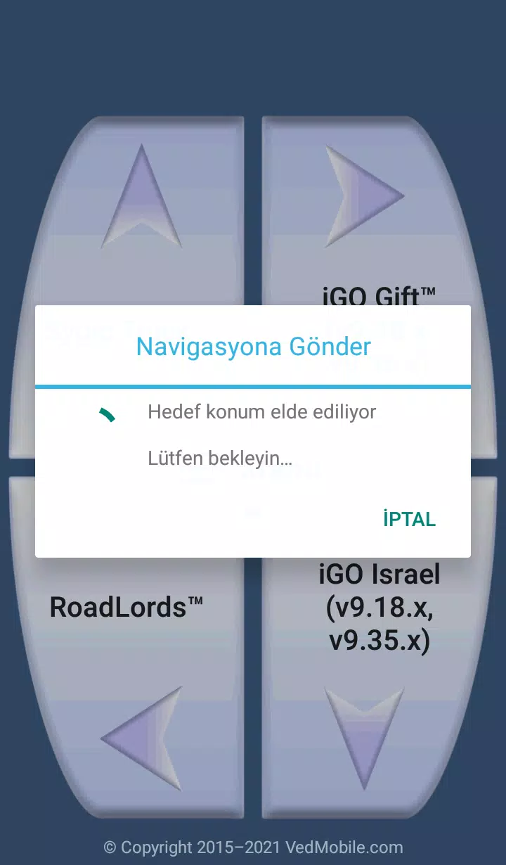 Android İndirme için Navigasyona Gönder APK