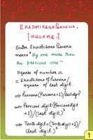 Vedic Maths - Square Ekadhiken-poster