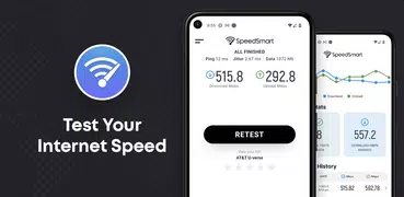 Teste de WiFi 4G 5G SpeedSmart