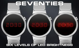 LED watch face | Vintage | Sev Affiche