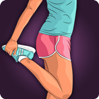 Fitness para mujeres icono
