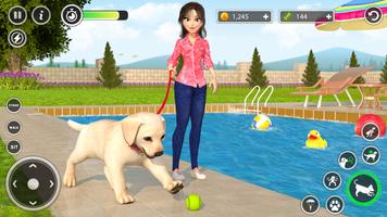Dog Simulator Pet Dog Games 3D Ekran Görüntüsü 1