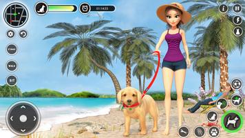 Dog Simulator Pet Dog Games 3D Ekran Görüntüsü 2