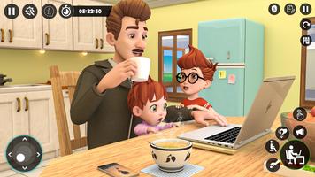 Dad Simulator 3D Family Games اسکرین شاٹ 1