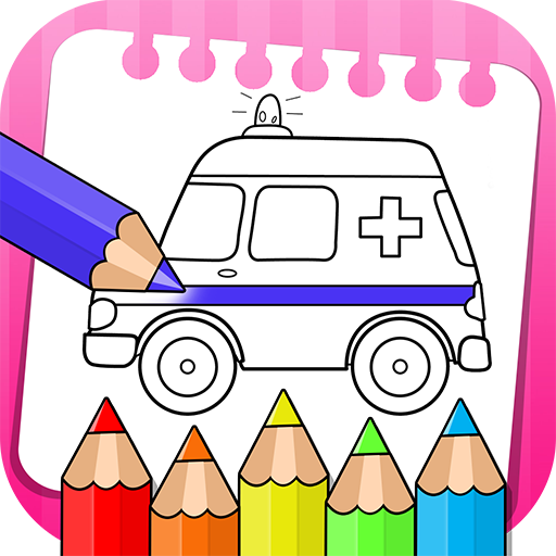 Libro da colorare per veicoli