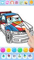 Monster Truck & Cars Coloring capture d'écran 1