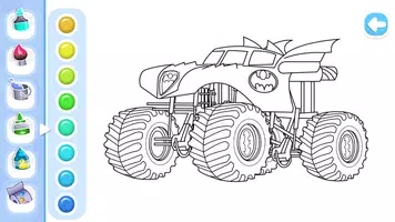 Monster Truck & Cars Coloring screenshot 4