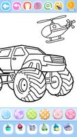 Monster Car and Truck Coloring imagem de tela 3