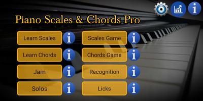 Poster Piano scale & chords pro