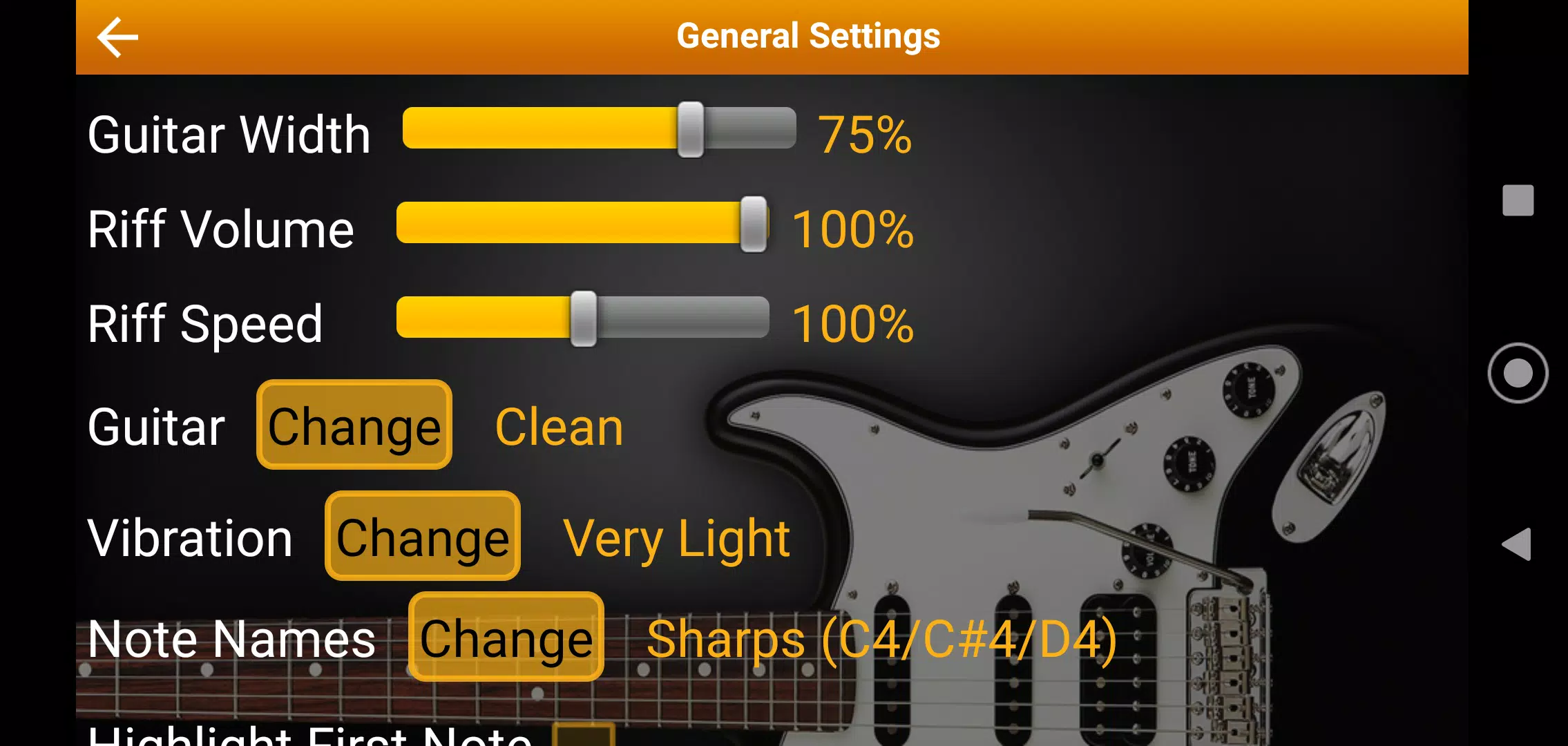 Descarga de APK de riff de guitarra eléctrica para Android