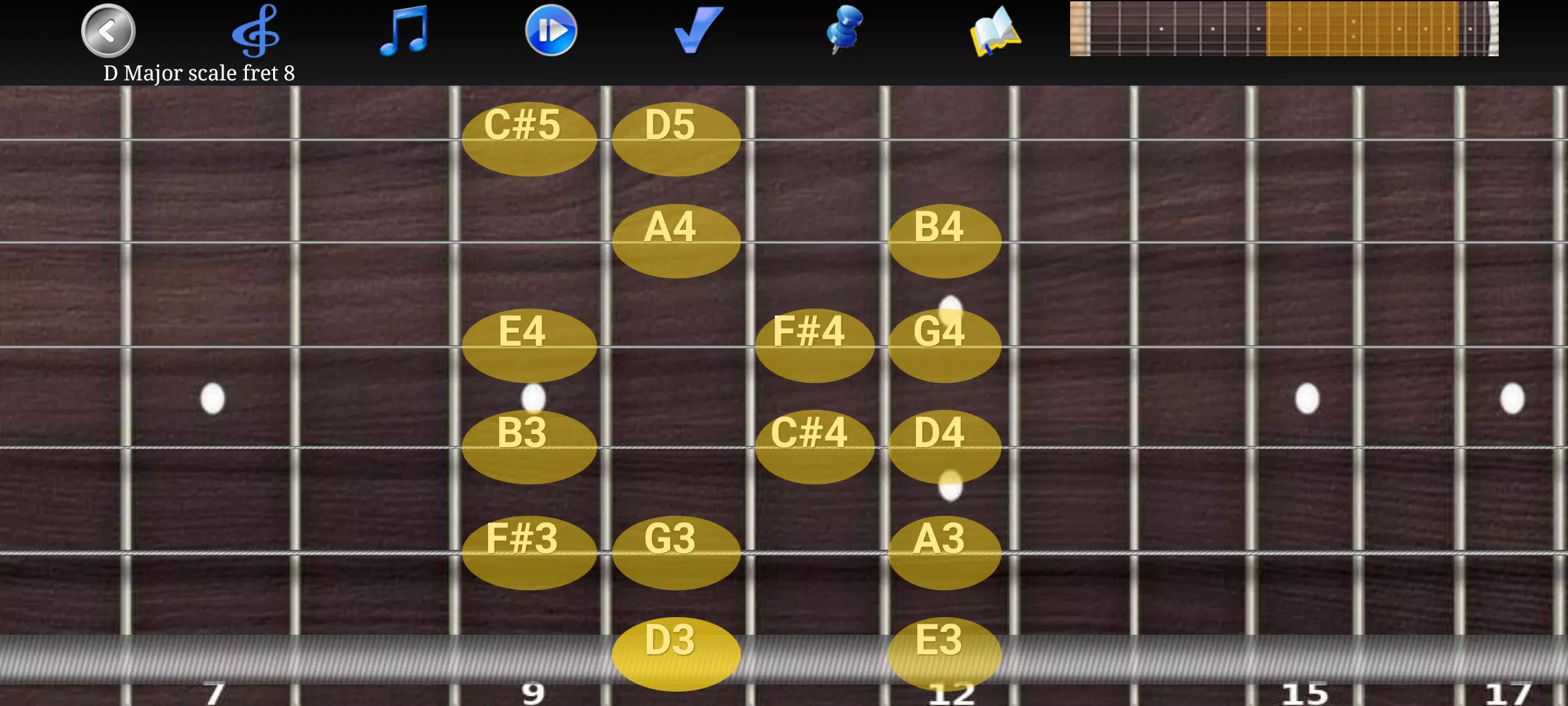 Descarga de APK de escalas y acordes de guitarra para Android