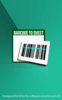 Barcode To Sheet App For Busin Poster
