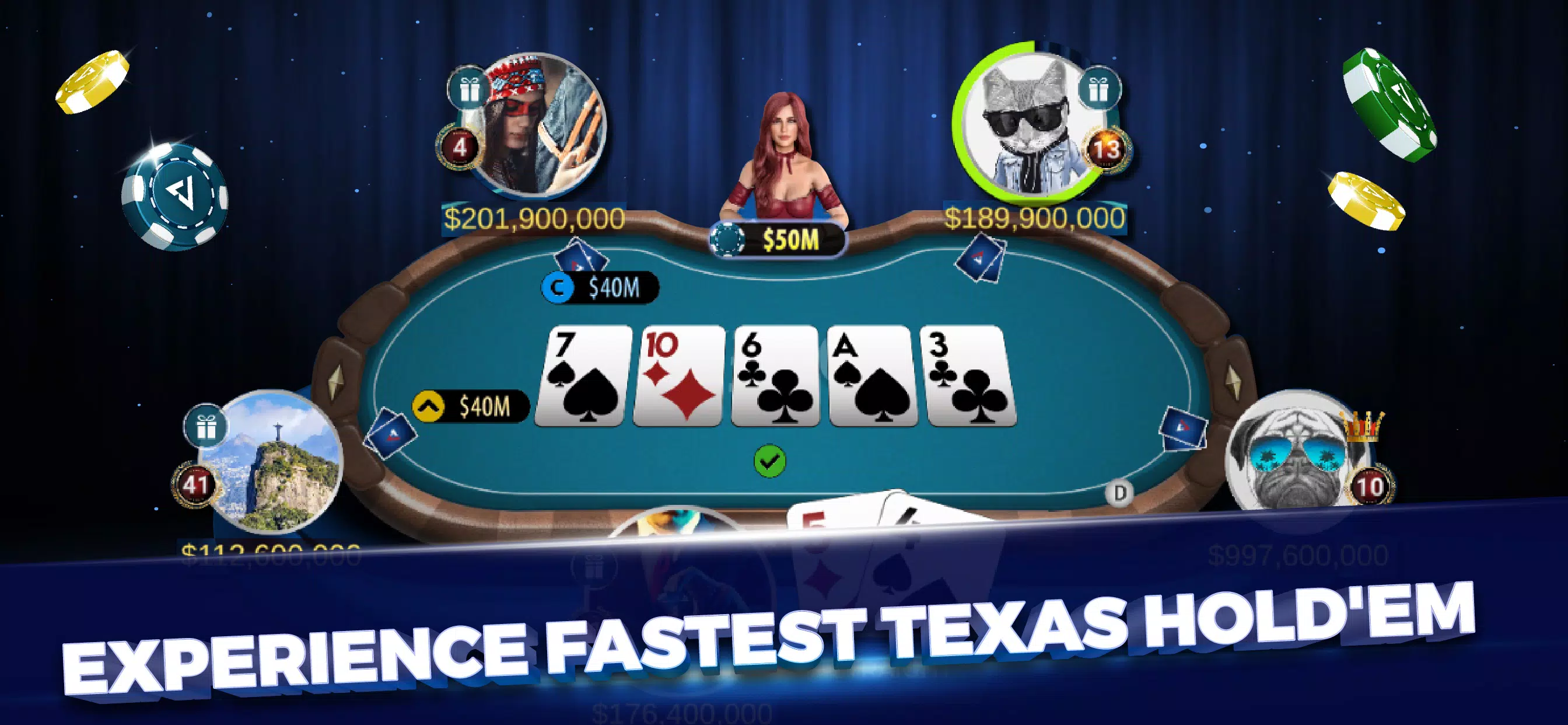 Poker World: Offline Poker - Free Play & No Download