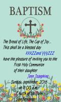 Baptism Invitation poster