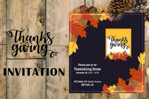Thanksgiving Invitation Affiche