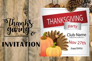 1 Schermata Thanksgiving Invitation