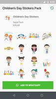 Childrens Day Stickers for WhatsApp Affiche