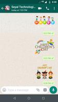 Childrens Day Stickers for WhatsApp capture d'écran 2