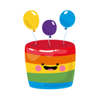 Happy Birthday Stickers - WASt ikon